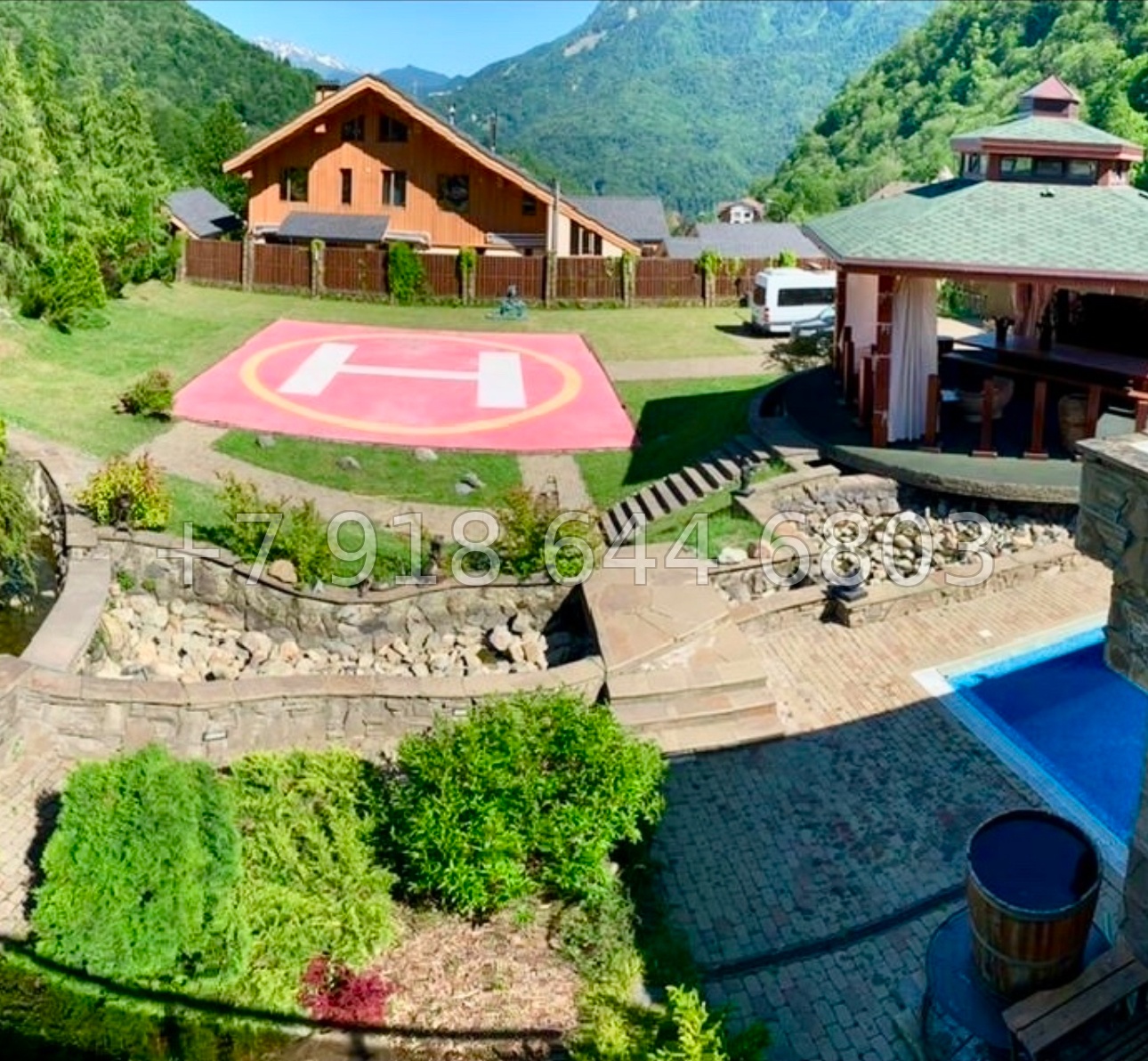 № 38 п. Дом с вертолетной площадкой на Красной Поляне  - миниатюра 7