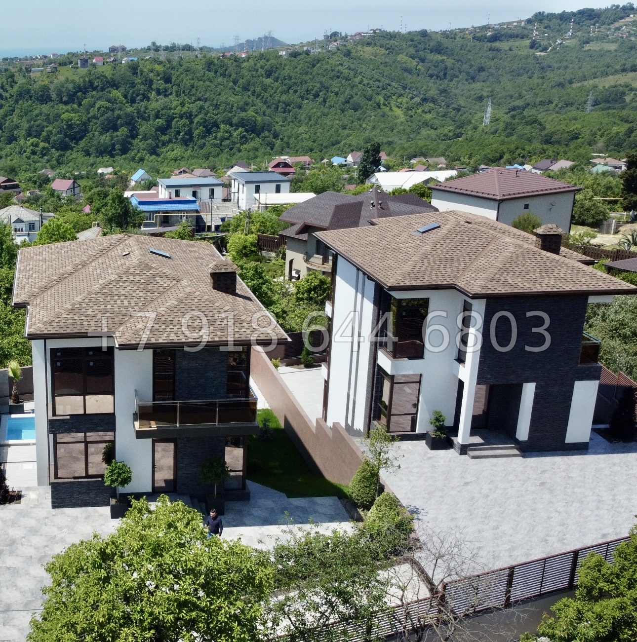 № 83 Б. Три дома с бассейном на выбор в Адлере  - миниатюра 7