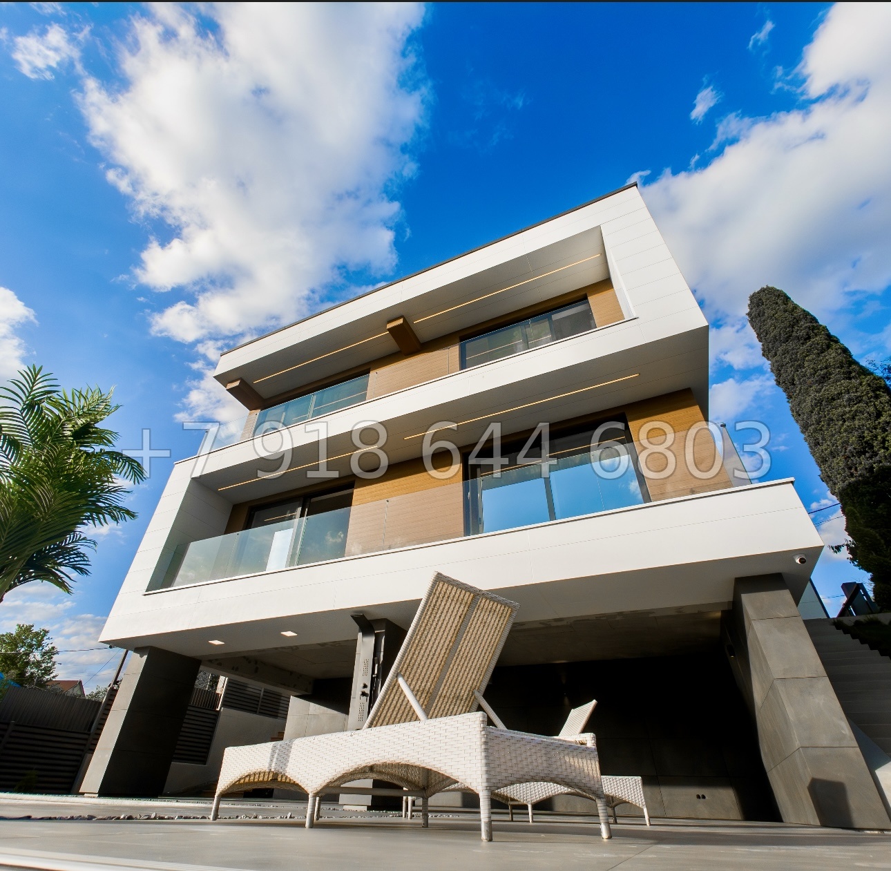 № 28 м. Современный дом с бассейном в Адлере  - миниатюра 2