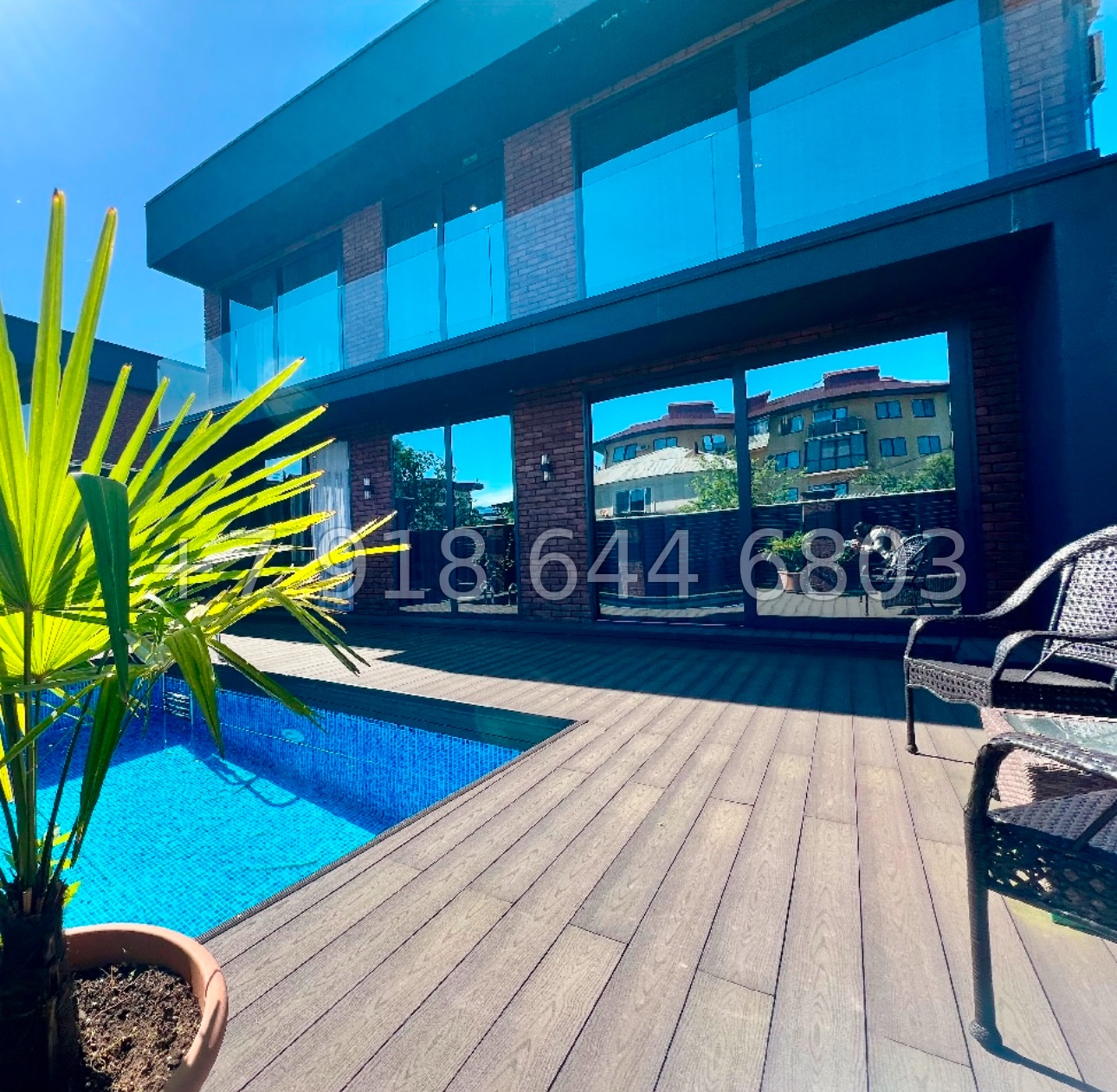 № 222 Б. Дом с хорошим ремонтом и бассейном в Адлере  - миниатюра 7