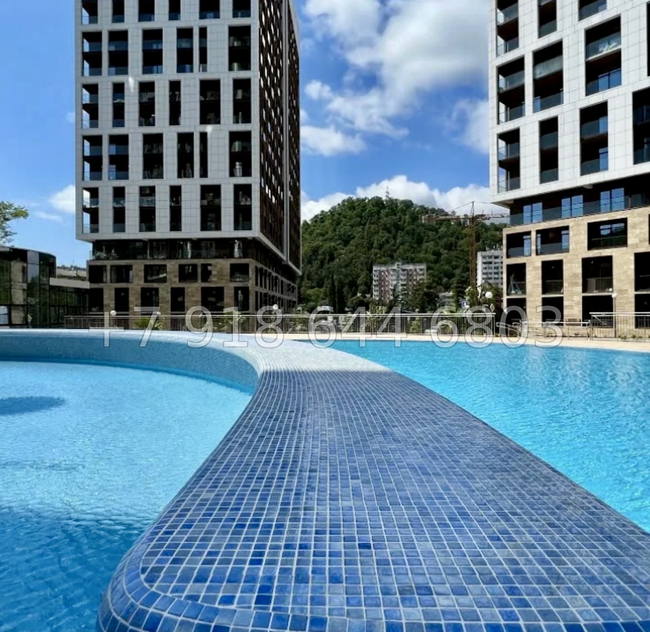 № 8п. Квартира в доме бизнес класса с бассейном в Дагомысе Сочи  - миниатюра 19