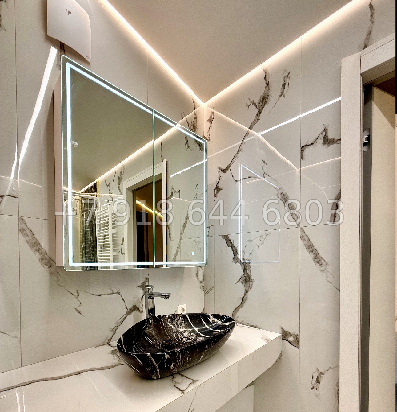 № 220 р. Трёхкомнатная Квартира в Адлере ЖК Кристалл  - миниатюра 22