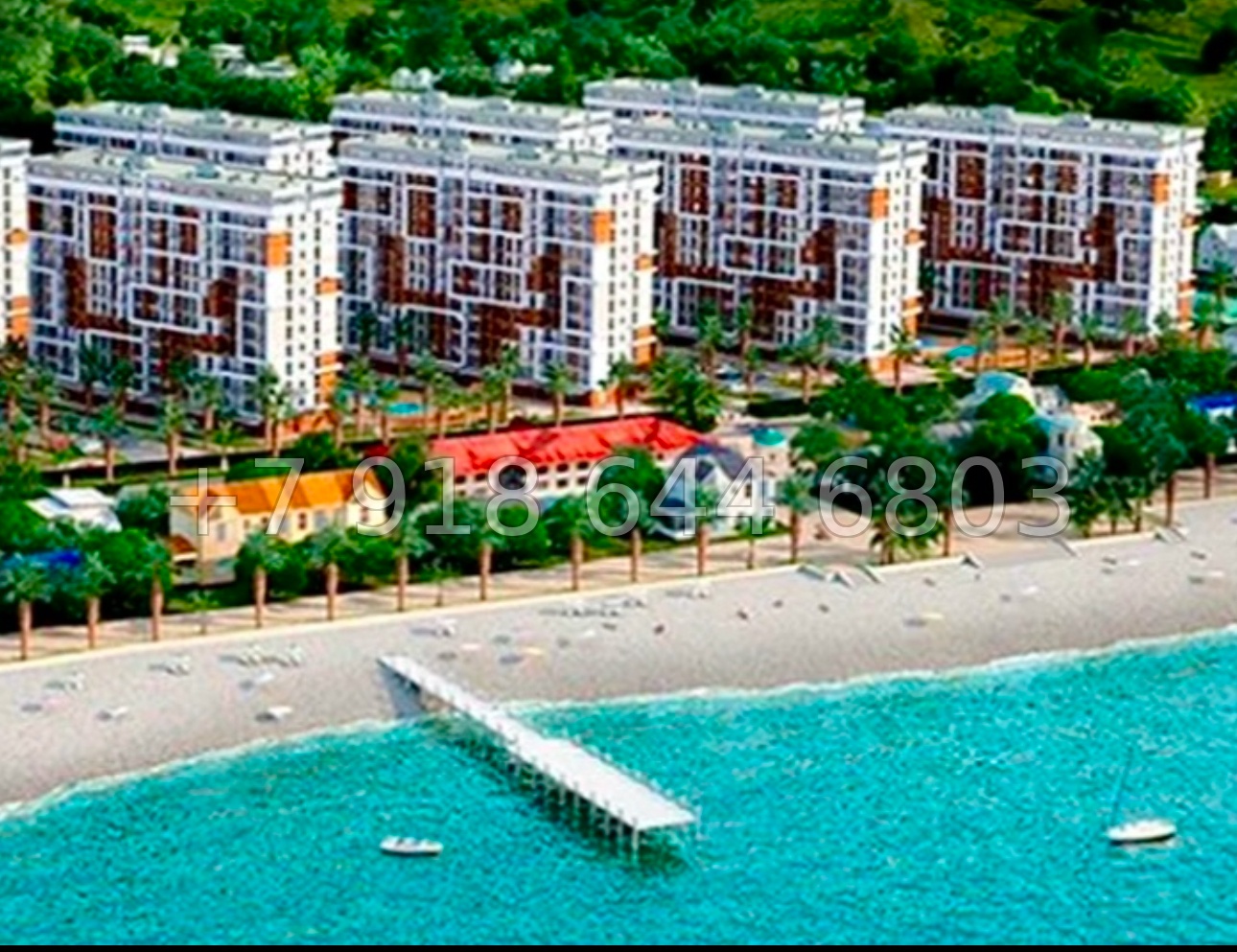 № 160 р. Квартира с видом на море в ЖК Каравелла Португалии Сочи  - миниатюра 20