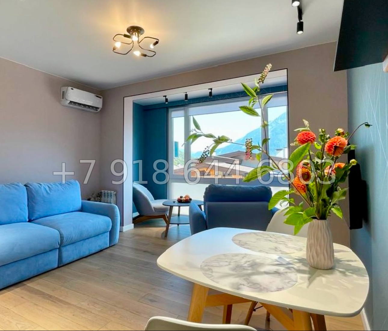 № 4и. Квартира с красивым ремонтом и видом на горы - миниатюра 1