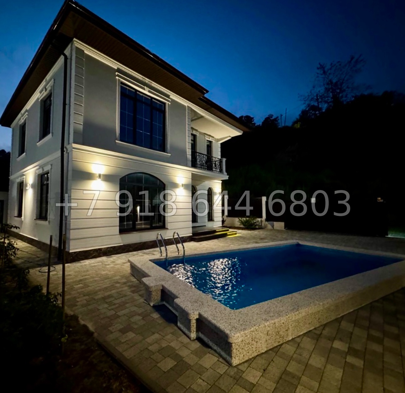 № 23 Б. Дом с бассейном в Адлере  - миниатюра 1