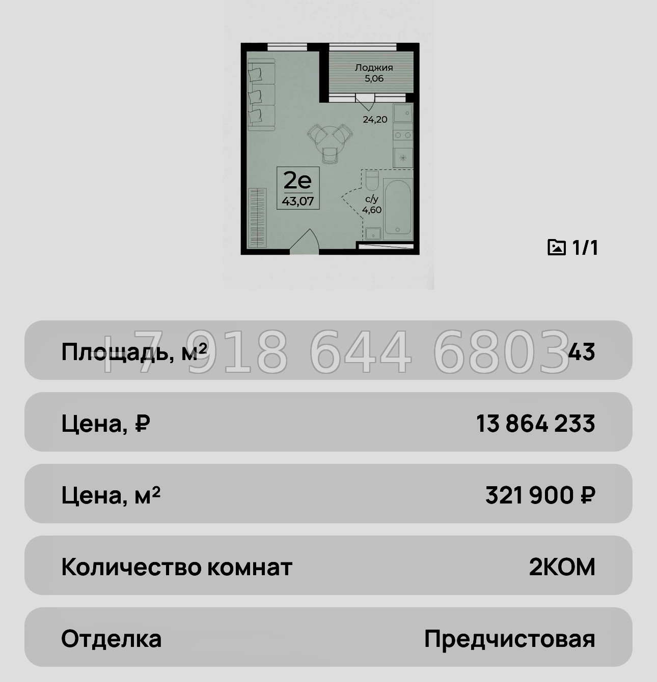 № 37 ю. ЖК Ботаника Ялта - миниатюра 55