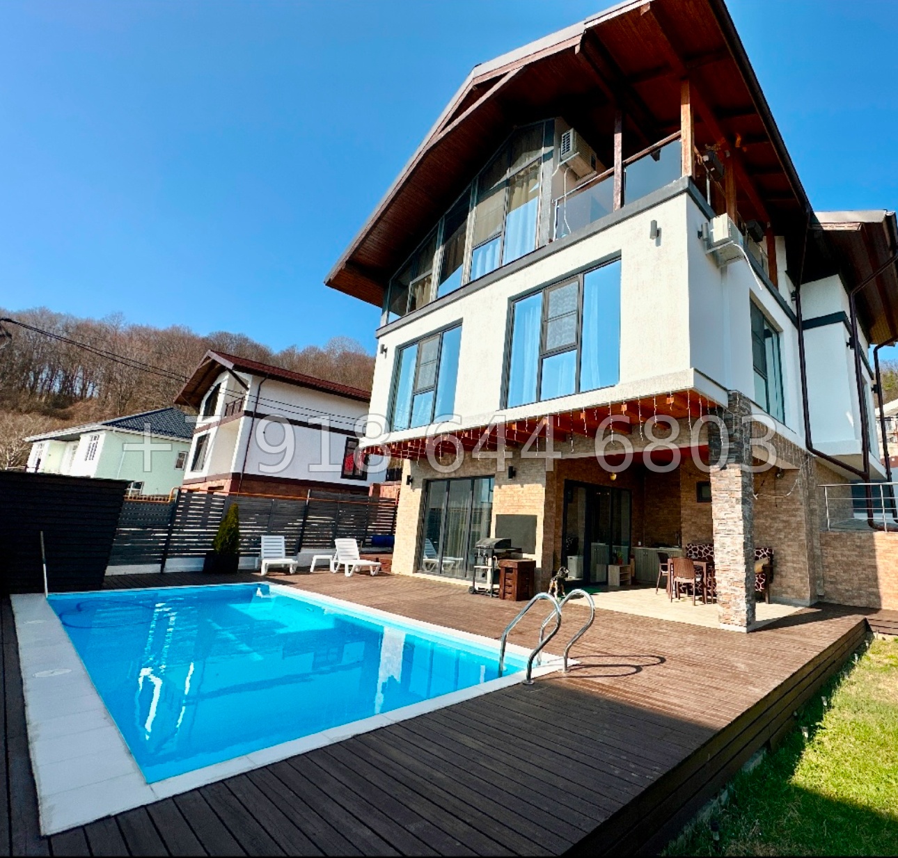 № 221 Б. Дом с бассейном в Сочи Каштаны  - миниатюра 3