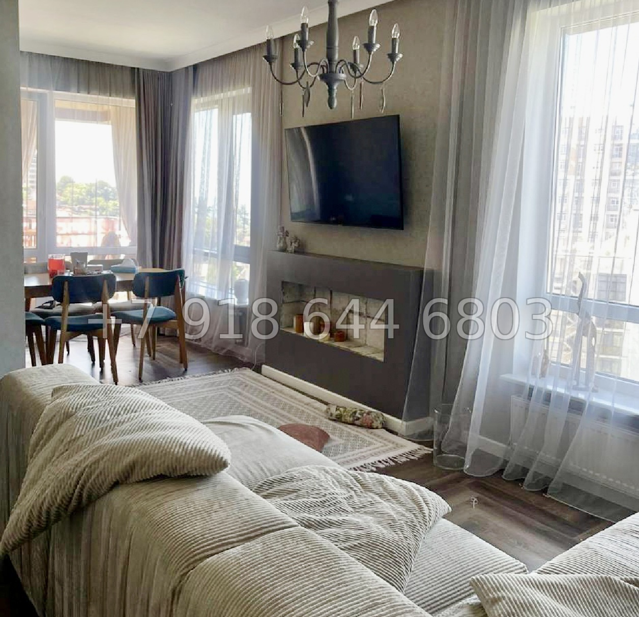 № 376 р. Трёхкомнатная квартира у моря в Сочи ЖК Мадрид 4 - миниатюра 2