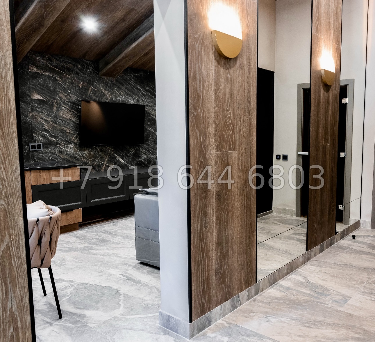 № 25В. Роскошный дом из бруса в городе Сочи с бассейном  - миниатюра 25