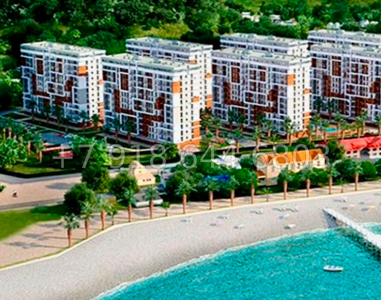 № 318 р. Квартира у моря в ЖК Каравелла Португалии Сочи  - миниатюра 18