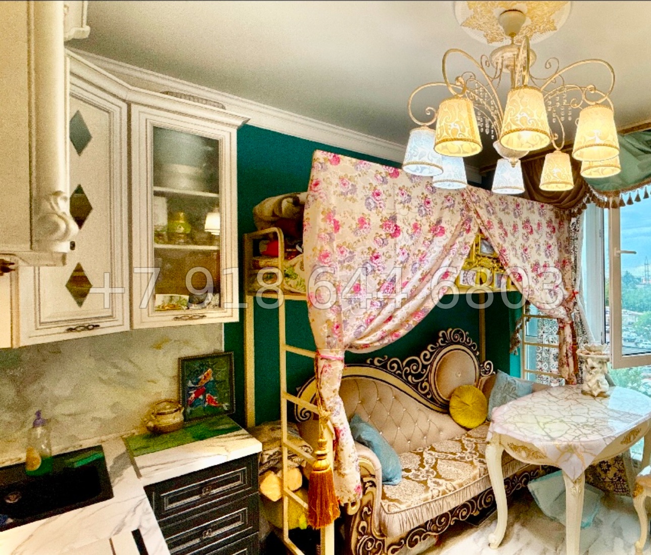 № 225 р. ЖК 123 Сочи. Квартира с необычным ремонтом  - миниатюра 1