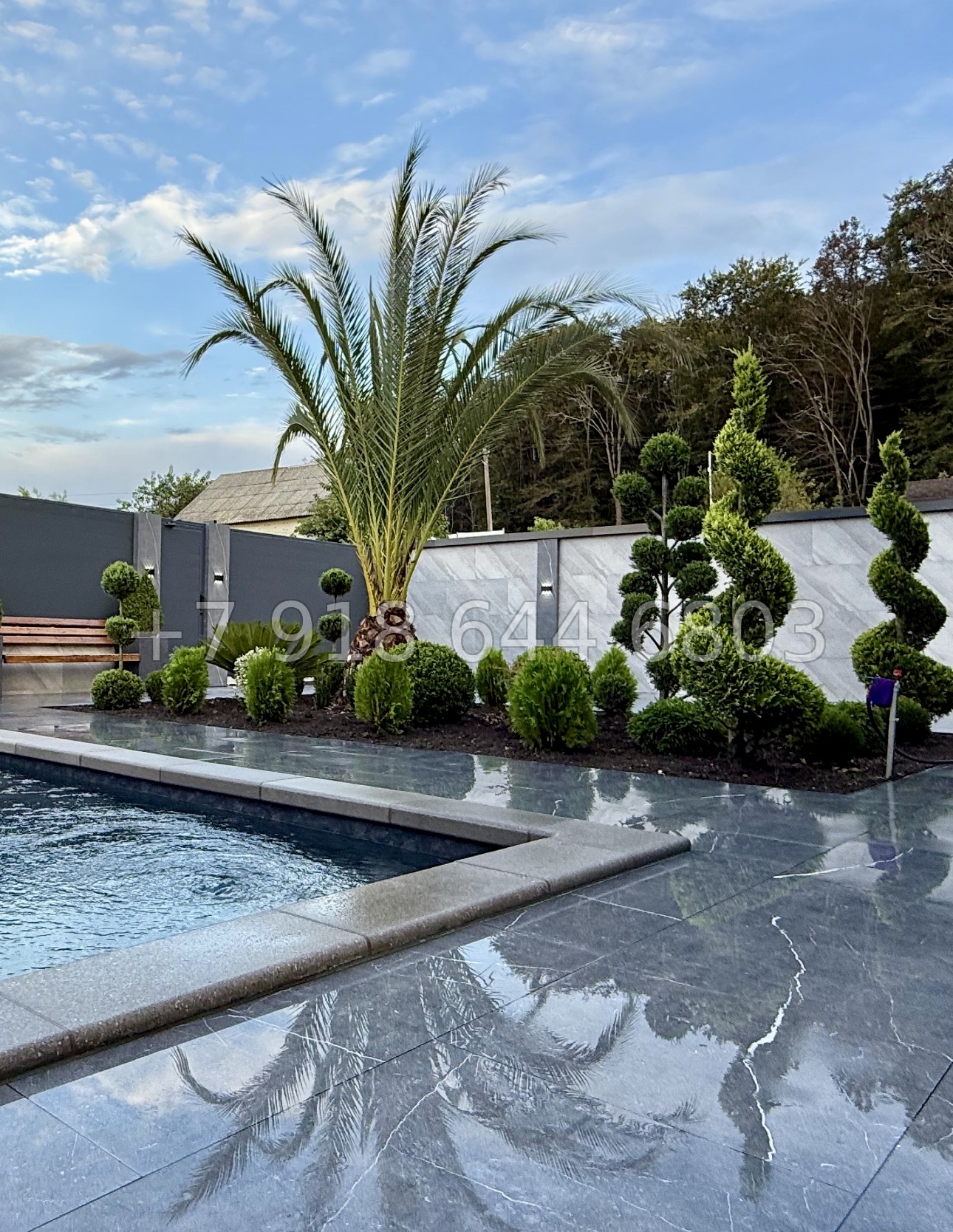 № 63 Б. Красивый дом с бассейном в Адлере  - миниатюра 17