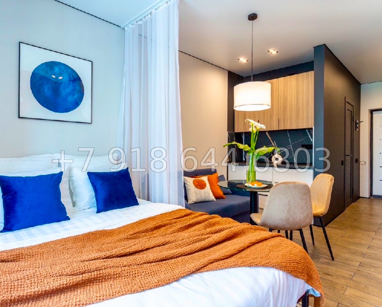 № 126 р. Квартира с лучшим ремонтом в ЖК Сочи Парке - миниатюра 6