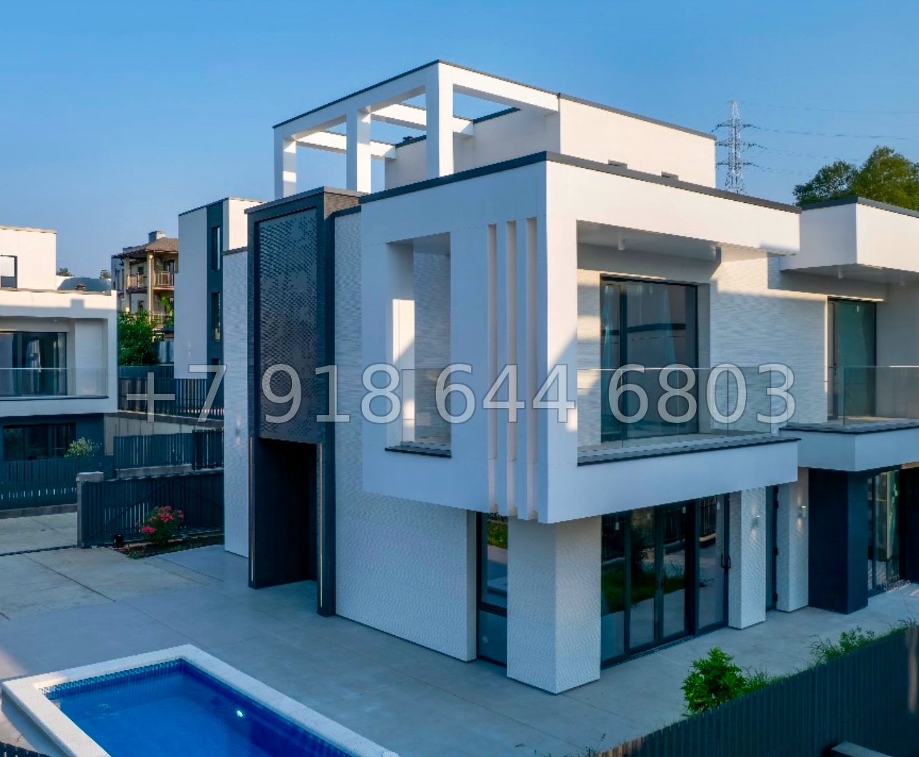 № 117 Б. Адлер 8 домов с бассейном  - миниатюра 14