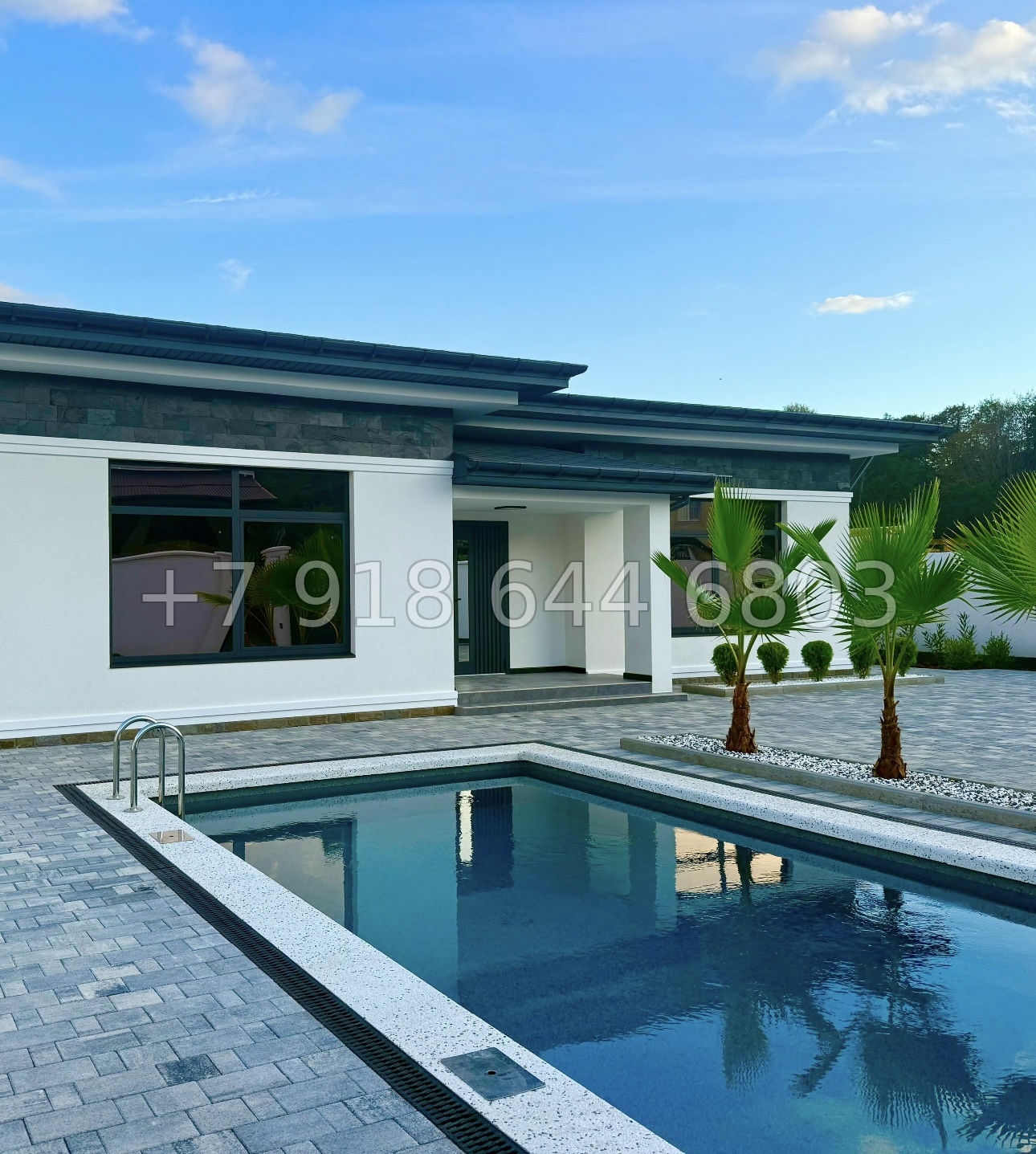 № 9 Б. Одноэтажный дом с бассейном в Адлере  - миниатюра 7