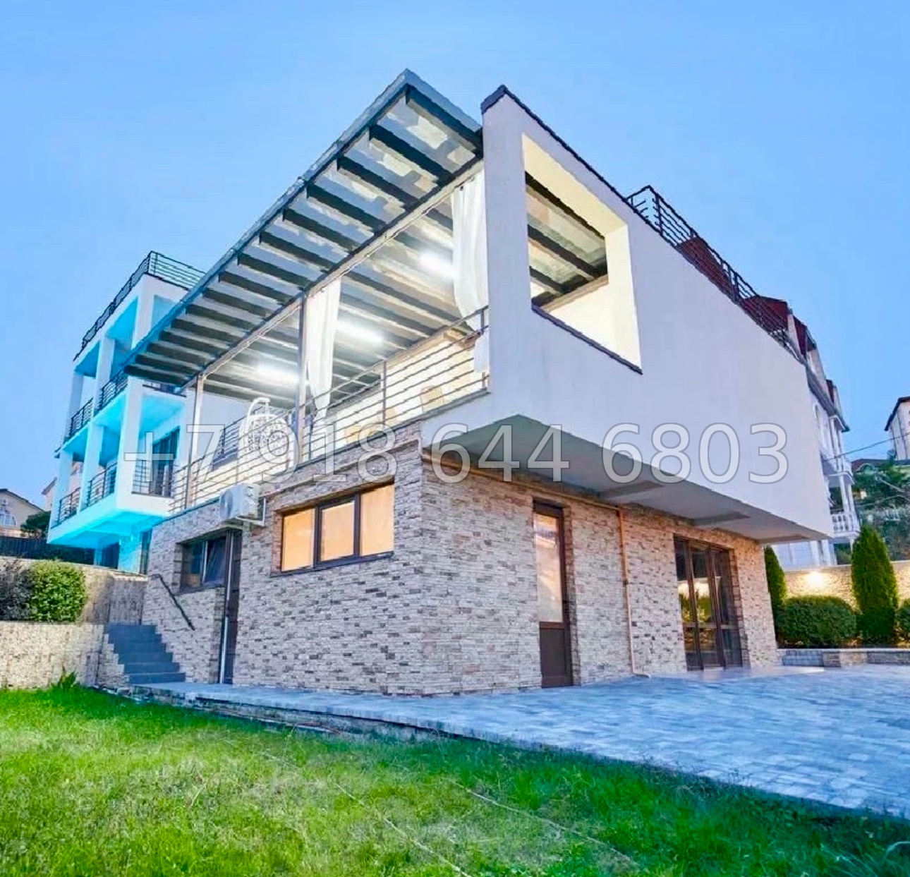 № 75в. Вилла в средиземноморском стиле в Адлере с бассейном  - миниатюра 2