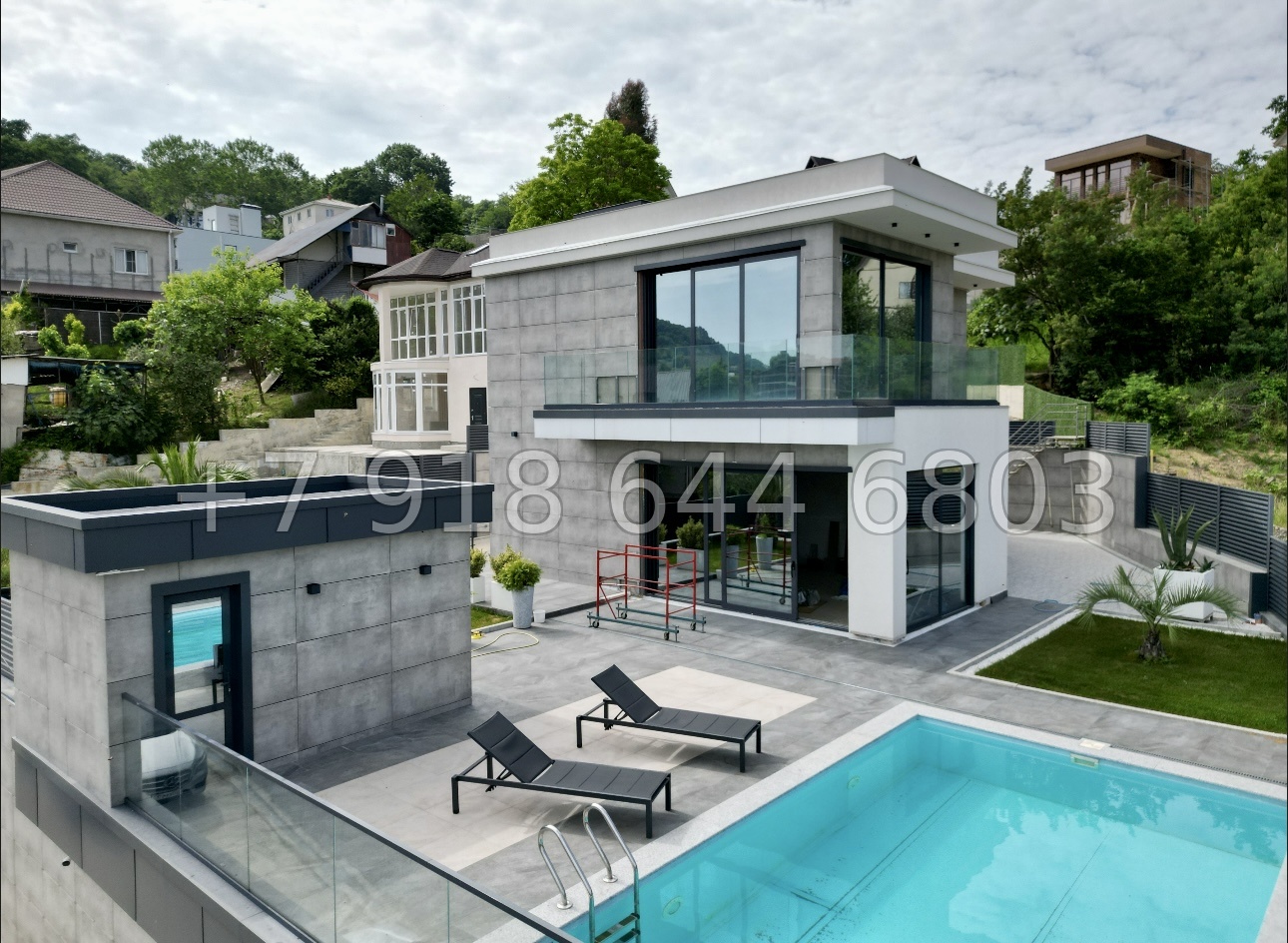 № 48 Б. Дом с бассейном в Адлере  - миниатюра 26