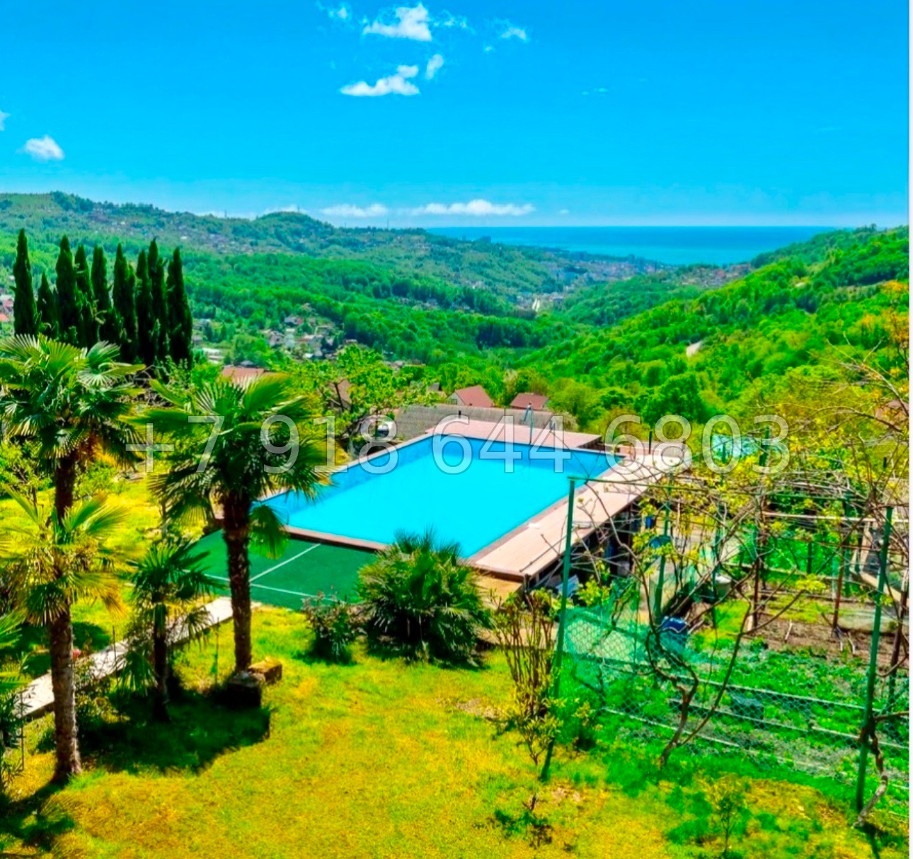 № 31 в. Три дома с бассейном. Один для прислуги. Дом с видом на море в Сочи  - миниатюра 5