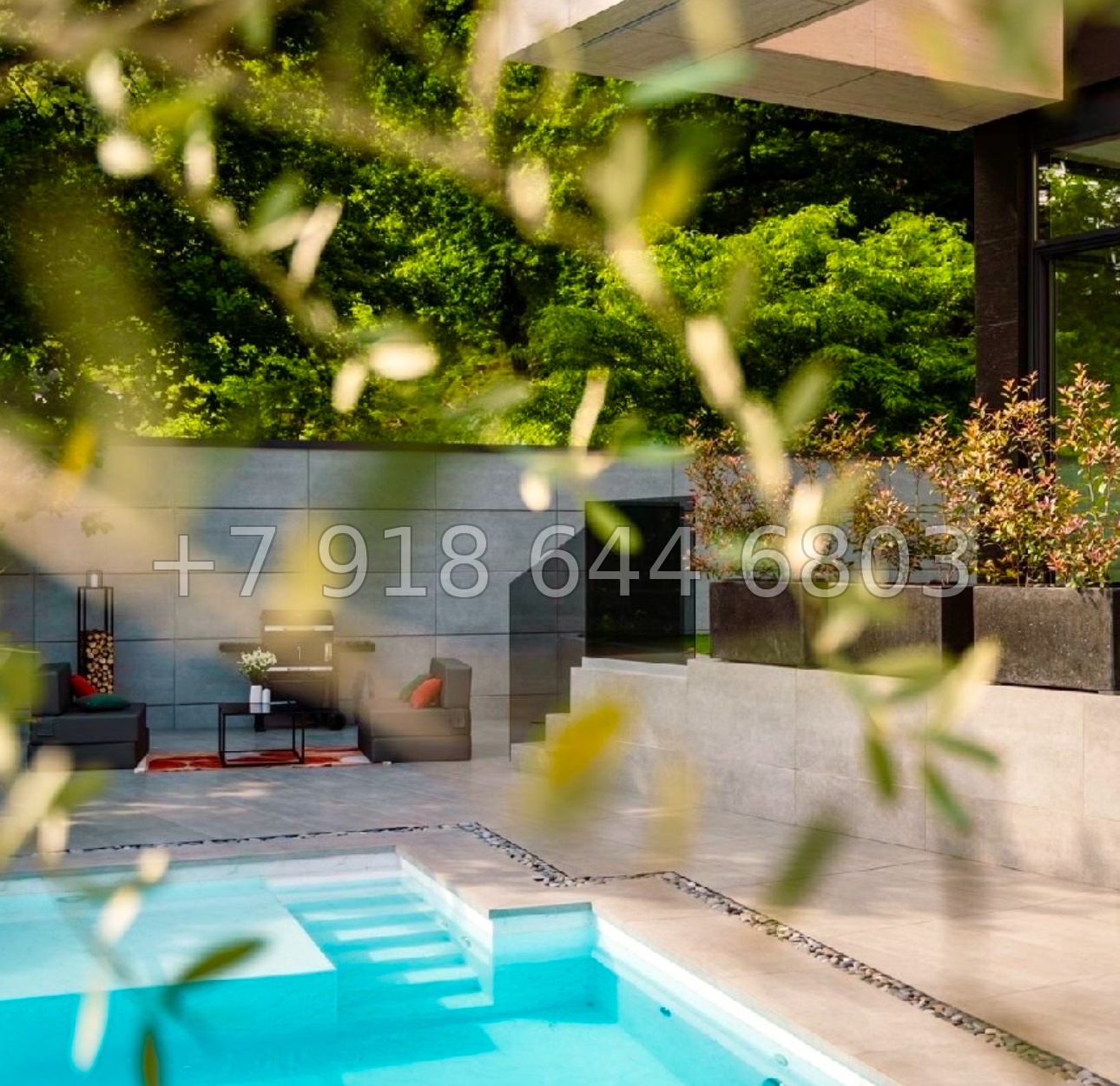 № 40 м. Дом с бассейном по дороге на Красную Поляну  - миниатюра 2