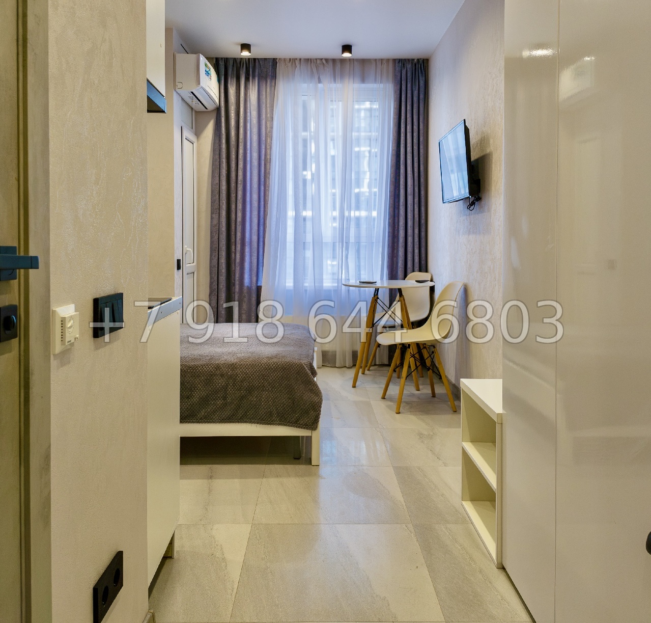 № 161 п. ЖК Сочи Парк. Квартира с кроватью  - миниатюра 13