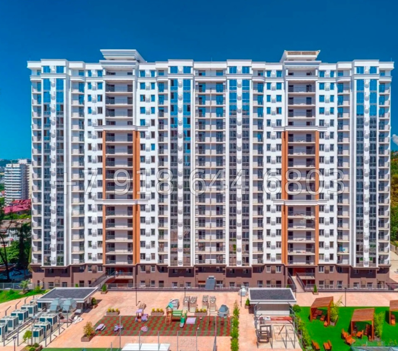 № 54 р. Трёхкомнатная Роскошная квартира в центре Сочи ЖК Альпийский квартал  - миниатюра 29