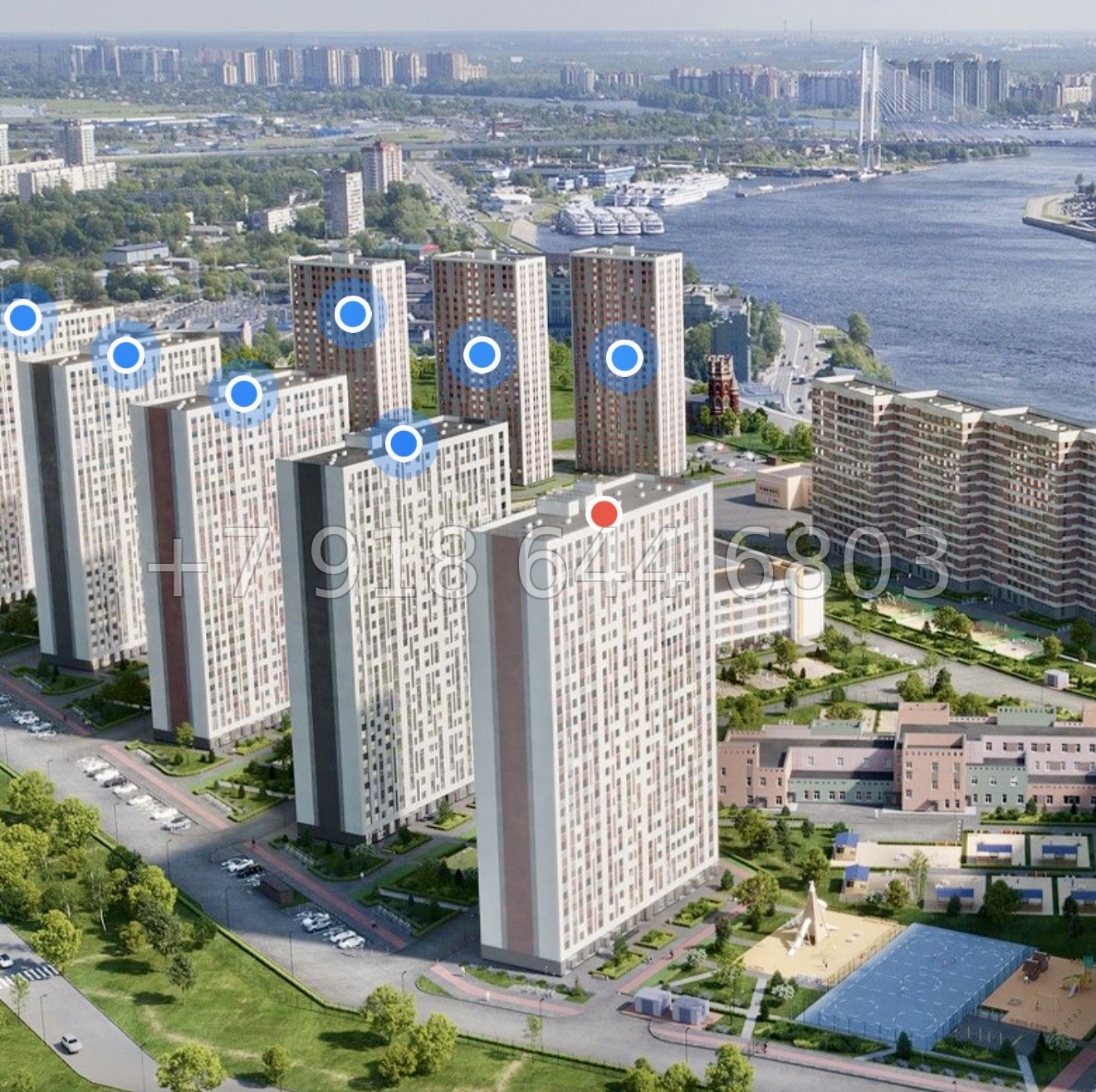 № 113 в. Метро Ломоносовская. Метро улица Дыбенко. ЖК Октябрьская набережная Санкт Петербург  - миниатюра 4
