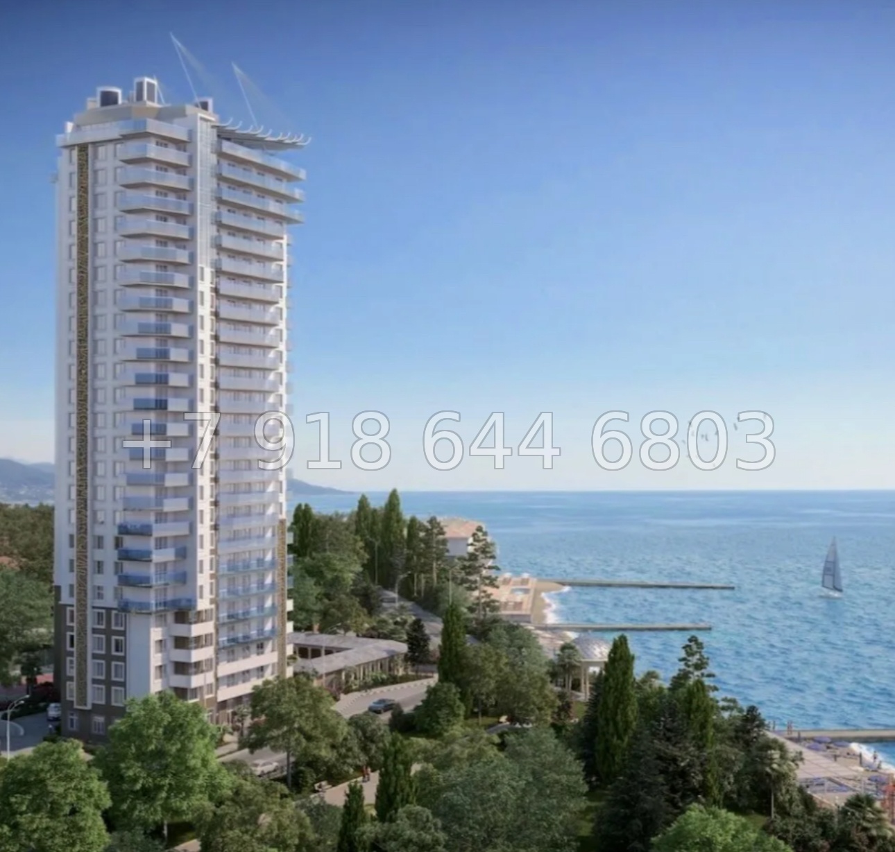 № 64 е. Квартира на море в центре города Сочи  - миниатюра 26