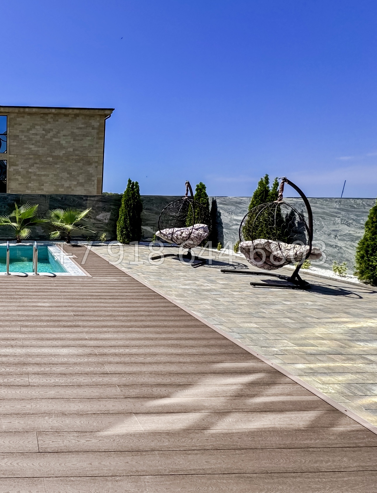 № 21 Б. Два дома с бассейном в Адлере  - миниатюра 8