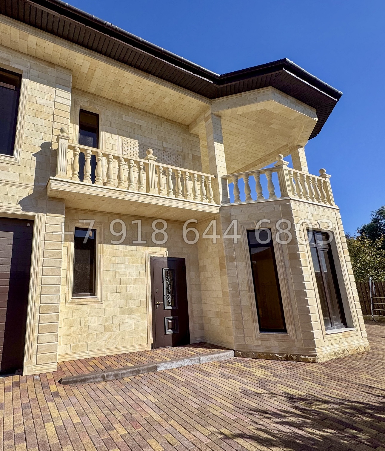 № 68 Б. Дома с бассейном из дагестанского камня в Адлере  - миниатюра 7