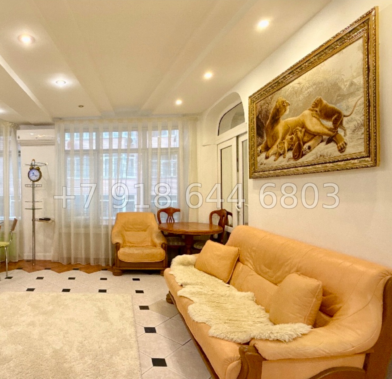 № 424 р. Большая двухкомнатная квартира в Сочи  - миниатюра 1