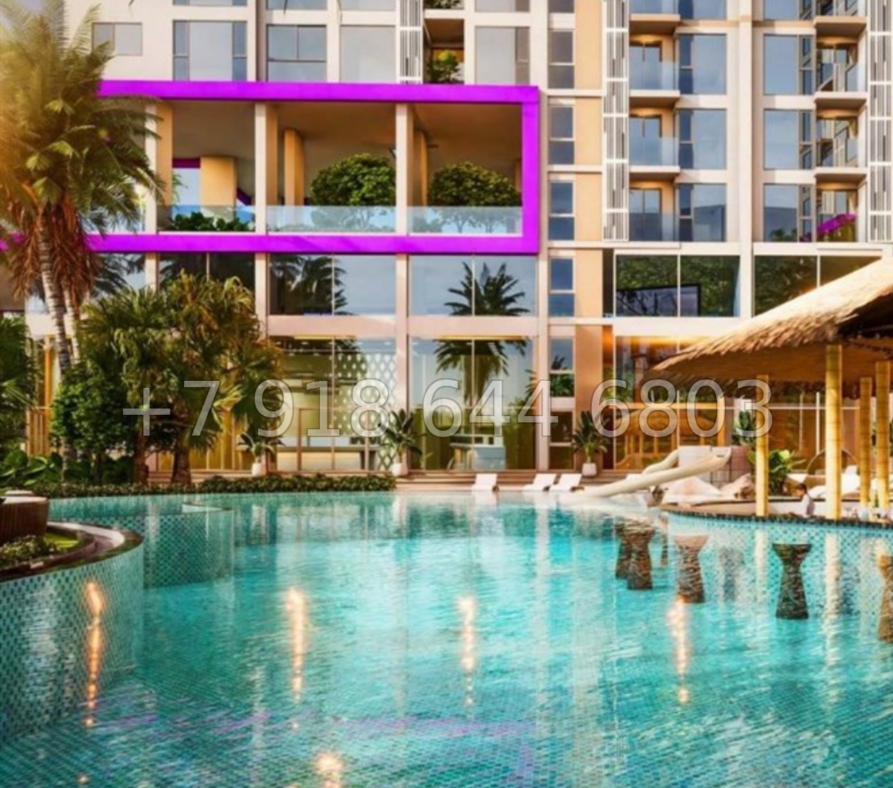 № 12. The Riviera Santa Monica Riviera Group Джомтьен пляж р-н - миниатюра 7