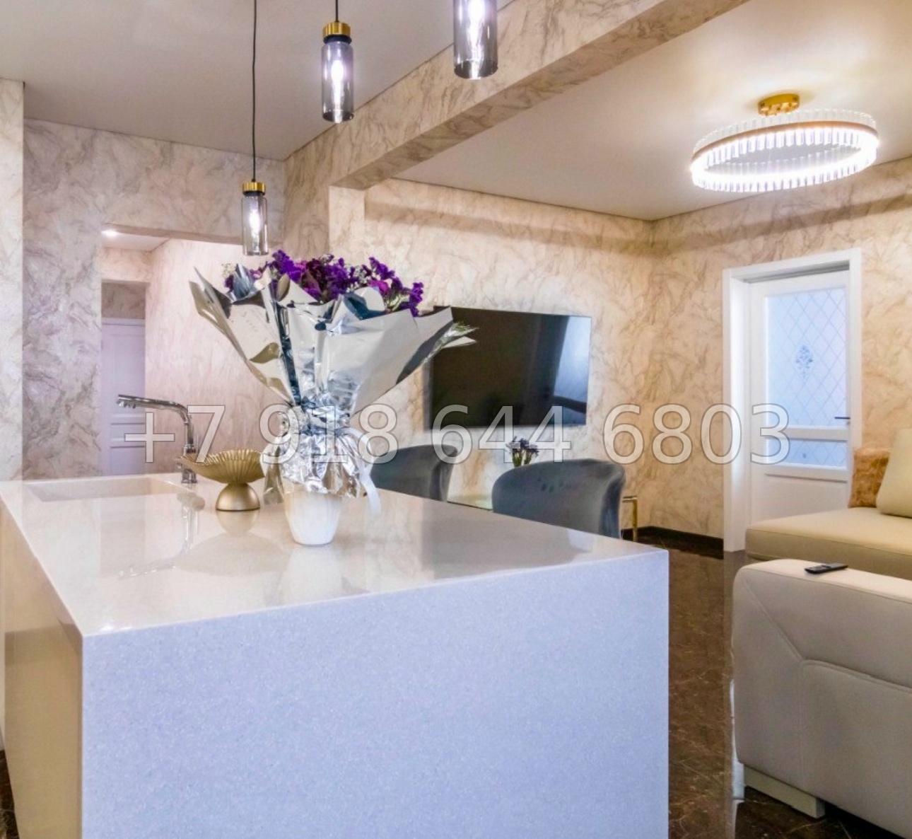 № 14 е. Трёхкомнатная Квартира в центре города Сочи ЖК Огни Сочи  - миниатюра 31