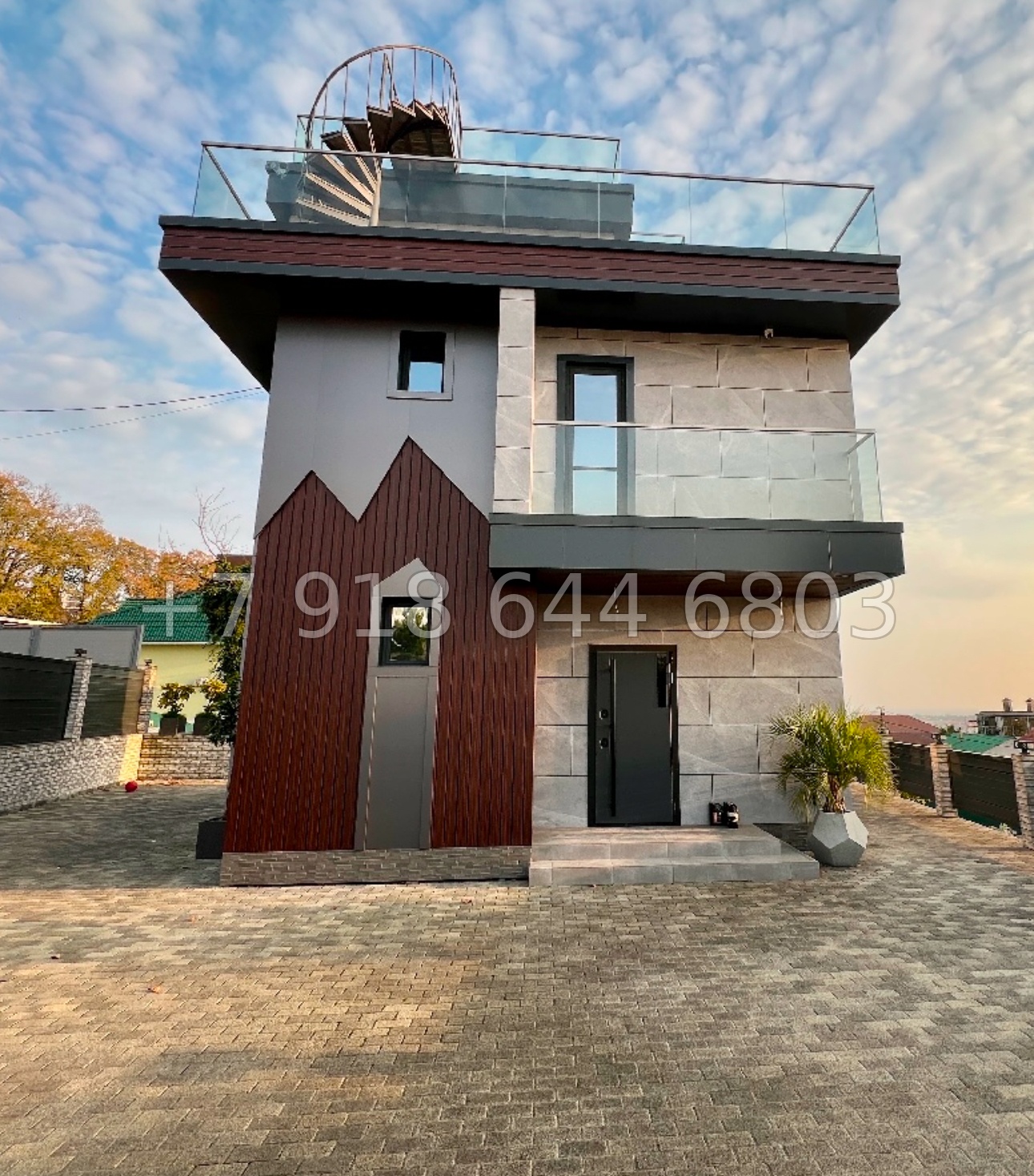 № 87 Б. Дом с видом на Олимпийский парк. Современный дом в Адлере  - миниатюра 15