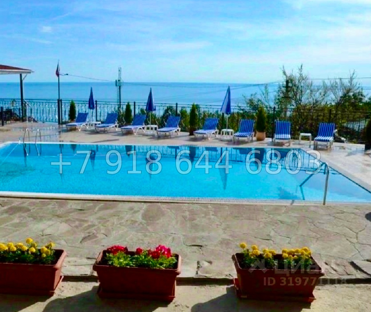 № 297 р. Трёхкомнатная Квартира с видом на море и с бассейном в Сочи Хосте - миниатюра 14