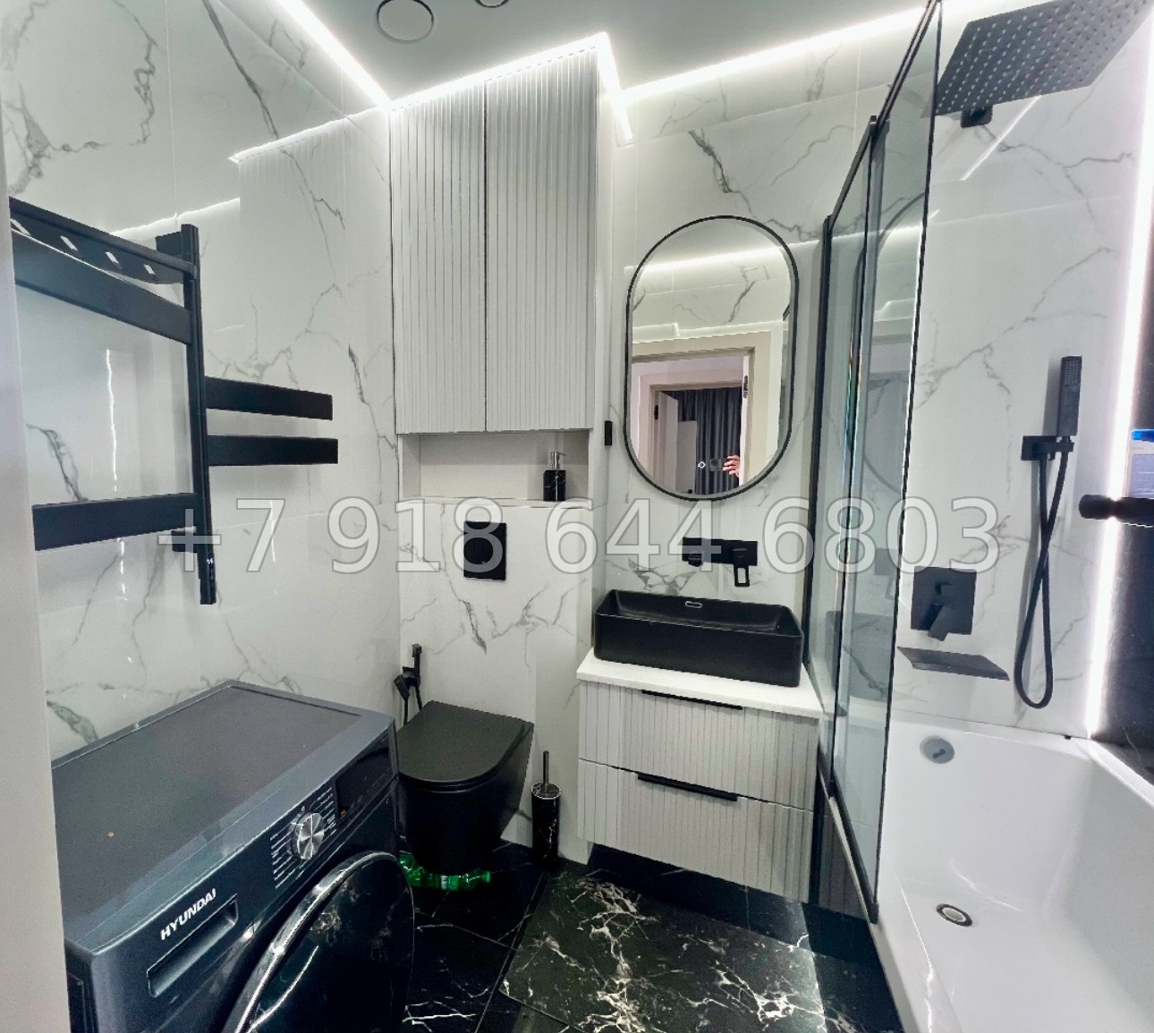 № 375 р. Трёхкомнатная квартира с прямым видом на Чёрное море в городе Сочи  - миниатюра 4