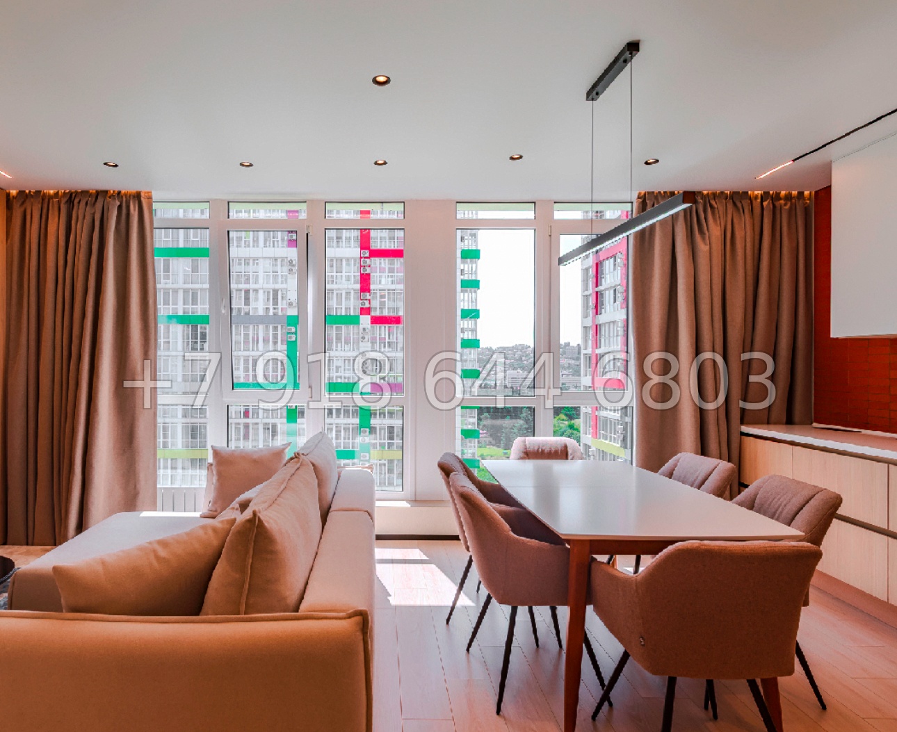 № 18р. Квартира с хорошим дорогим ремонтом в ЖК 123 Сочи  - миниатюра 5