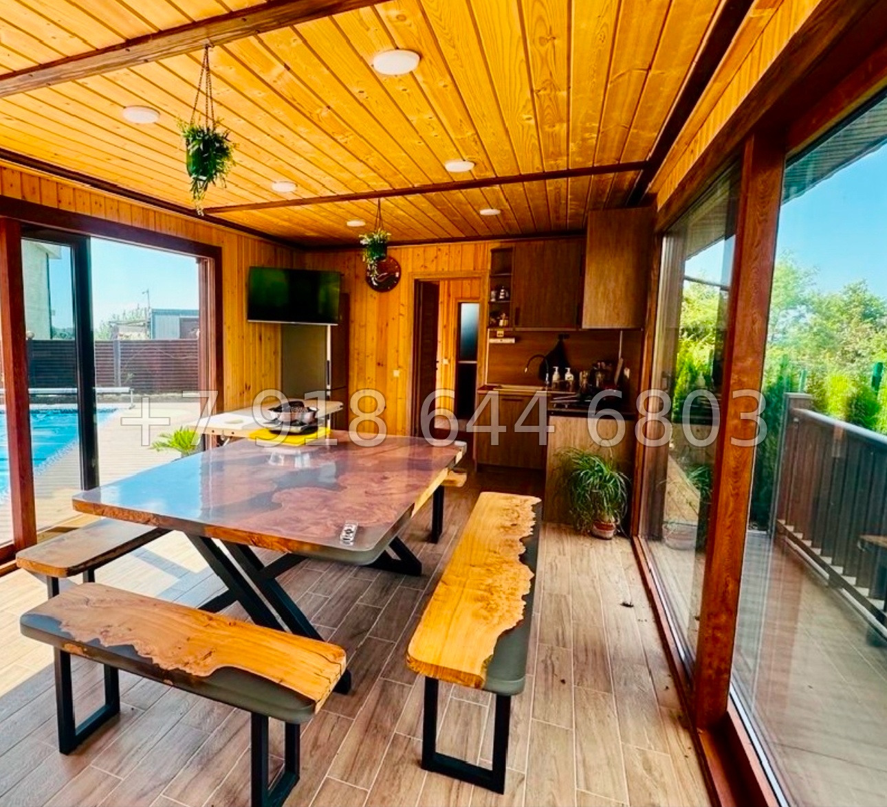 № 252 в. Дом с бассейном и с ремонтом в Адлере  - миниатюра 5