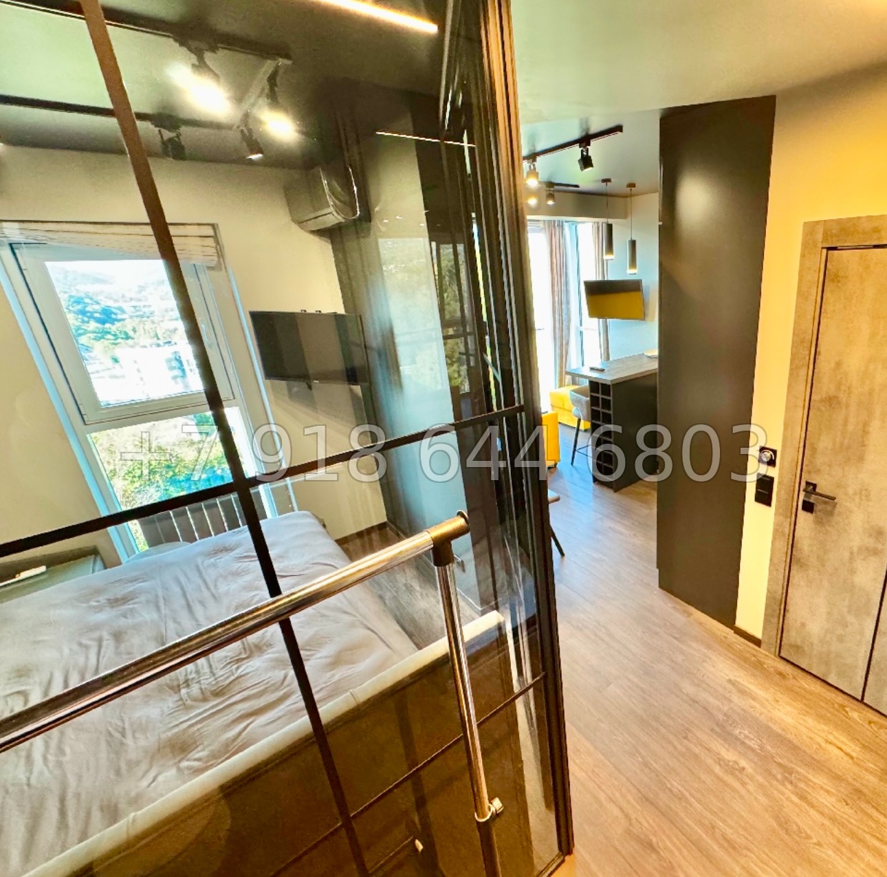 № 153 р. Однокомнатная квартира в ЖК Сочи Парк. Редкая планировка  - миниатюра 12