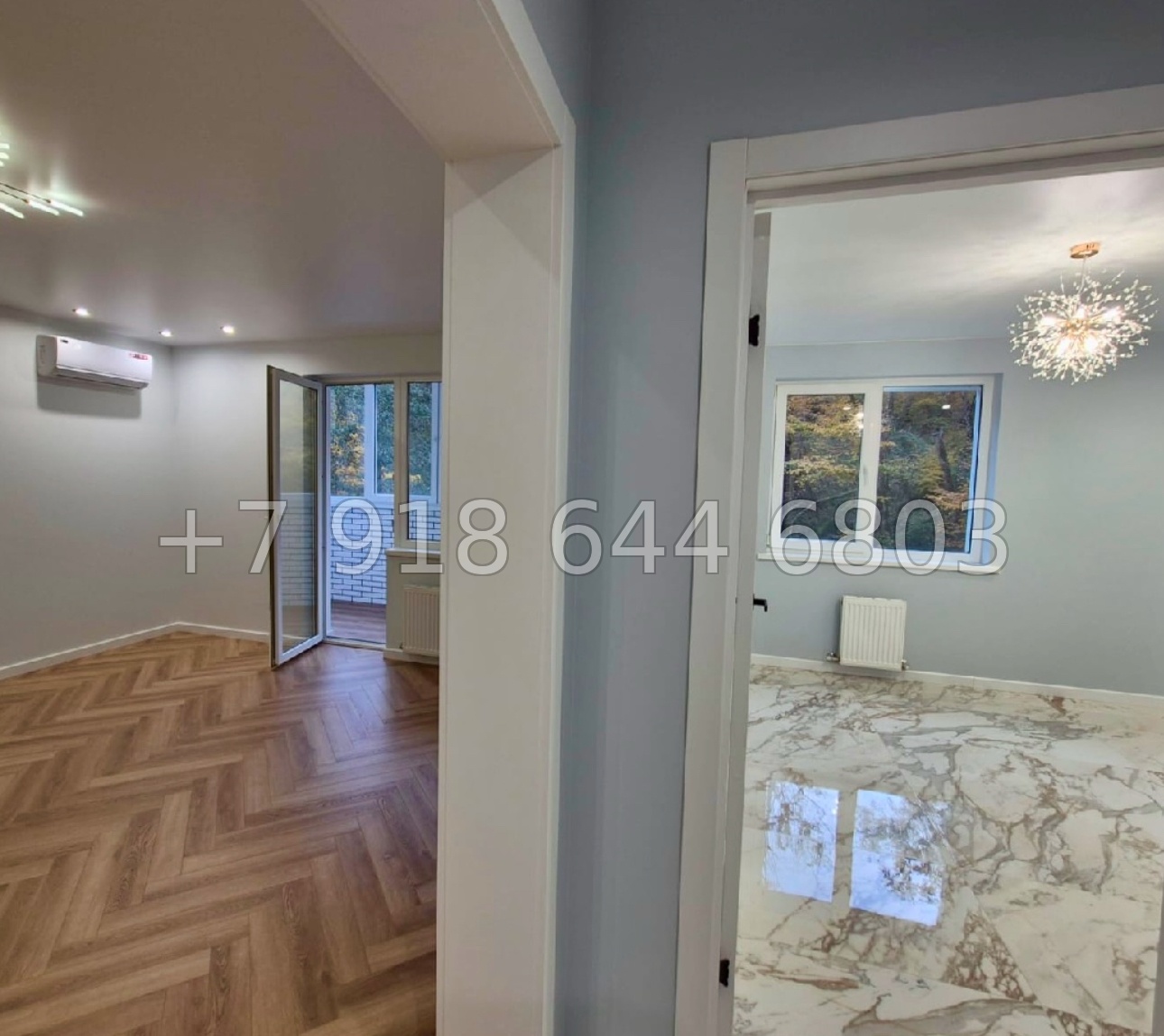 № 96р. Квартира с ремонтом. Без мебели. ЖК Министерские озера Сочи  - миниатюра 4