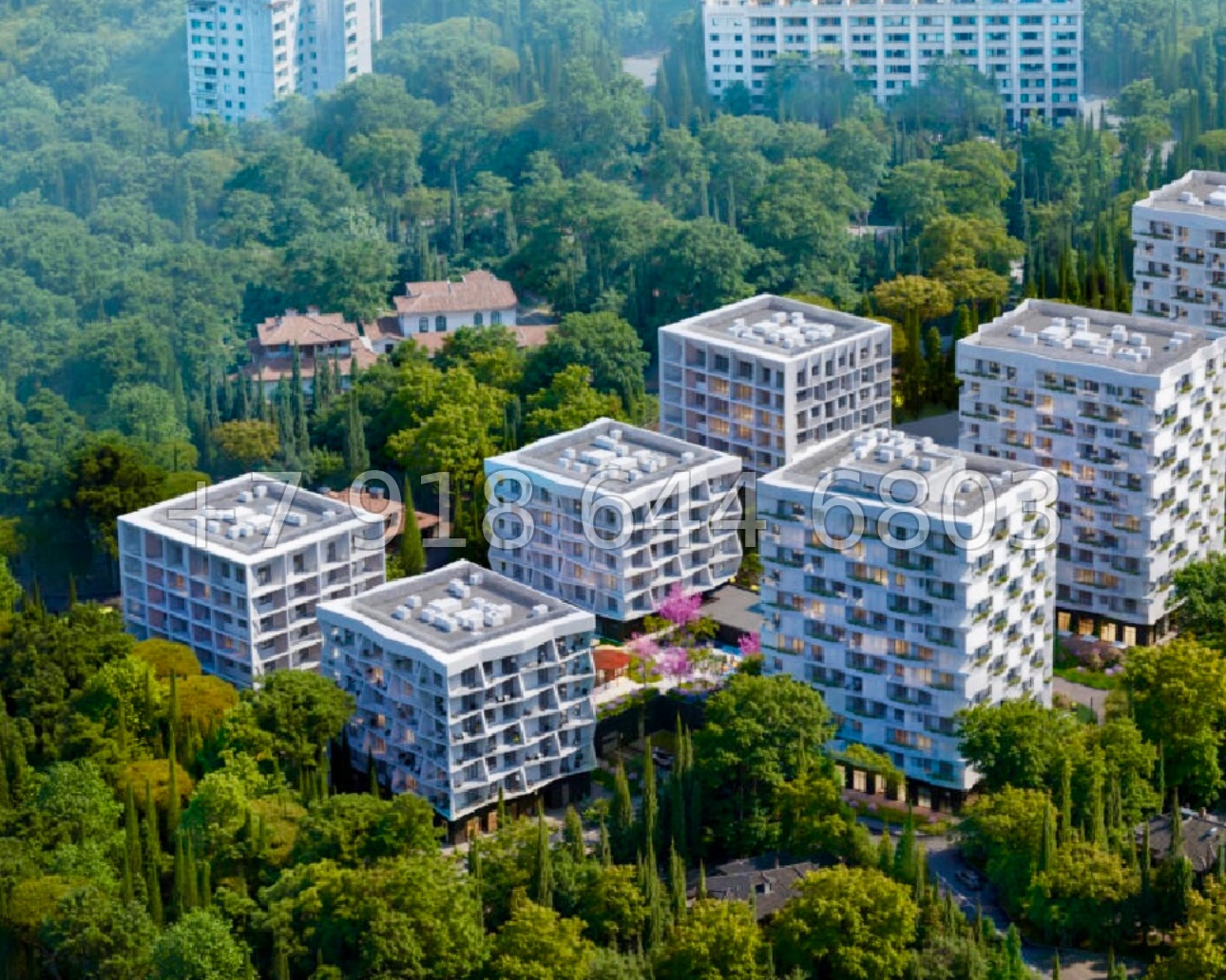 № 6ю. Квартиры у моря в Алуште. Дома Бизнес класса. ЖК Парковая Резиденция  - миниатюра 37