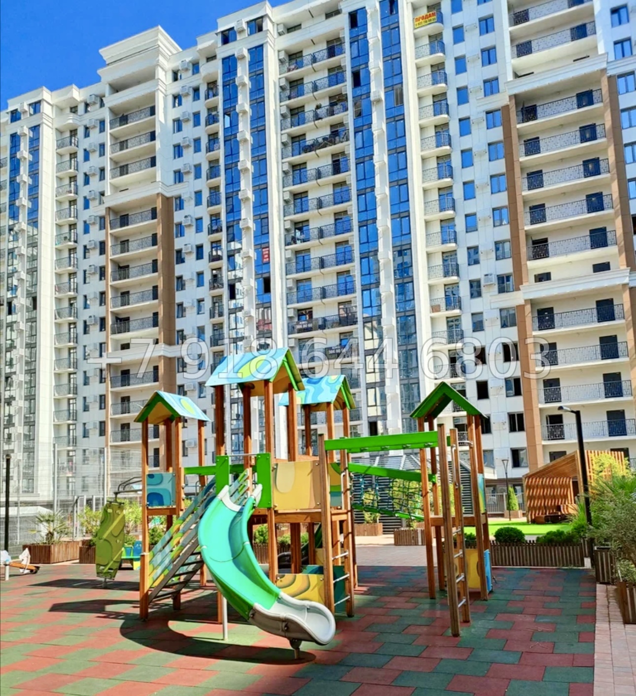 № 45р. Двухкомнатная Квартира в популярном Жилом Комплексе в центре города Сочи.  - миниатюра 19