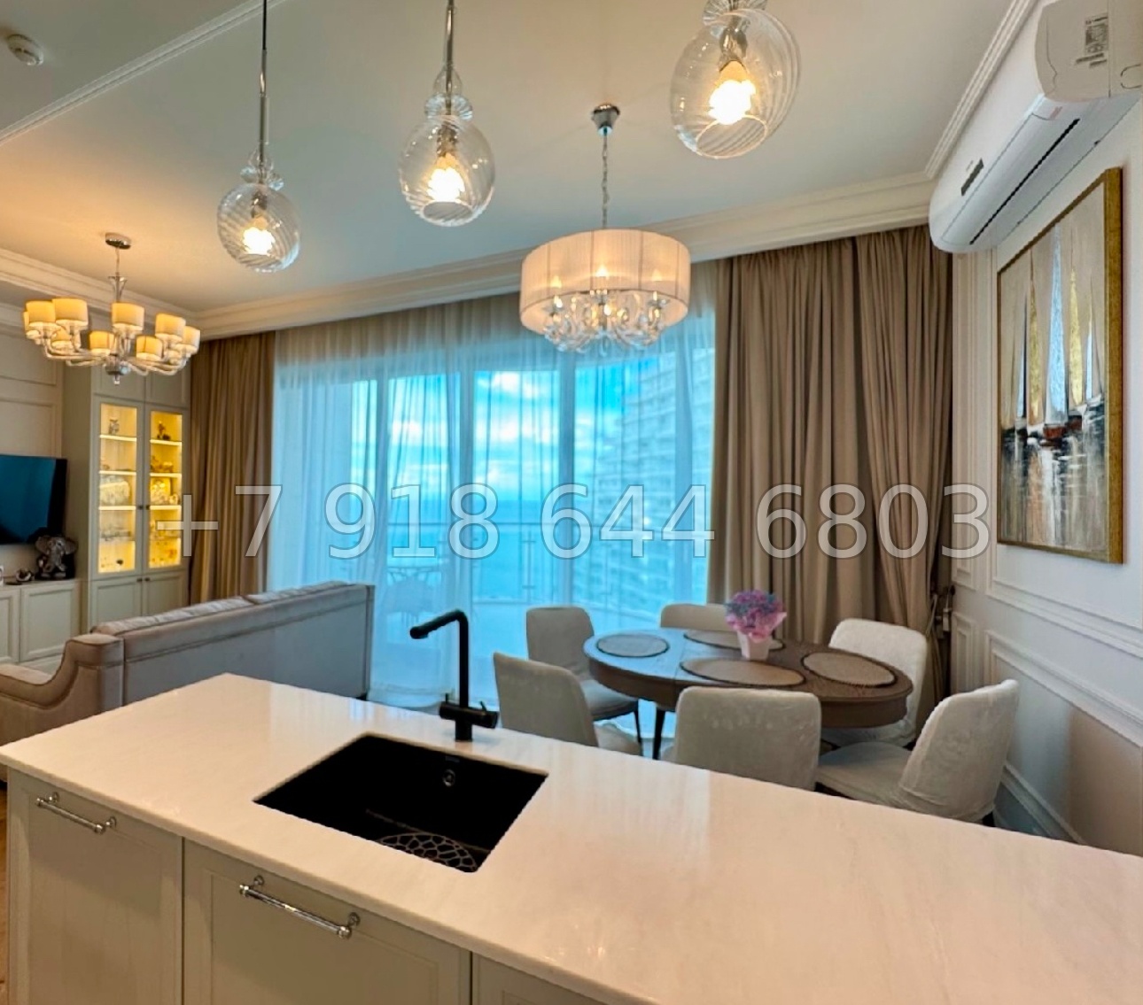 № 1е. Квартира в престижном доме ЖК Королевский Парк Сочи  - миниатюра 3