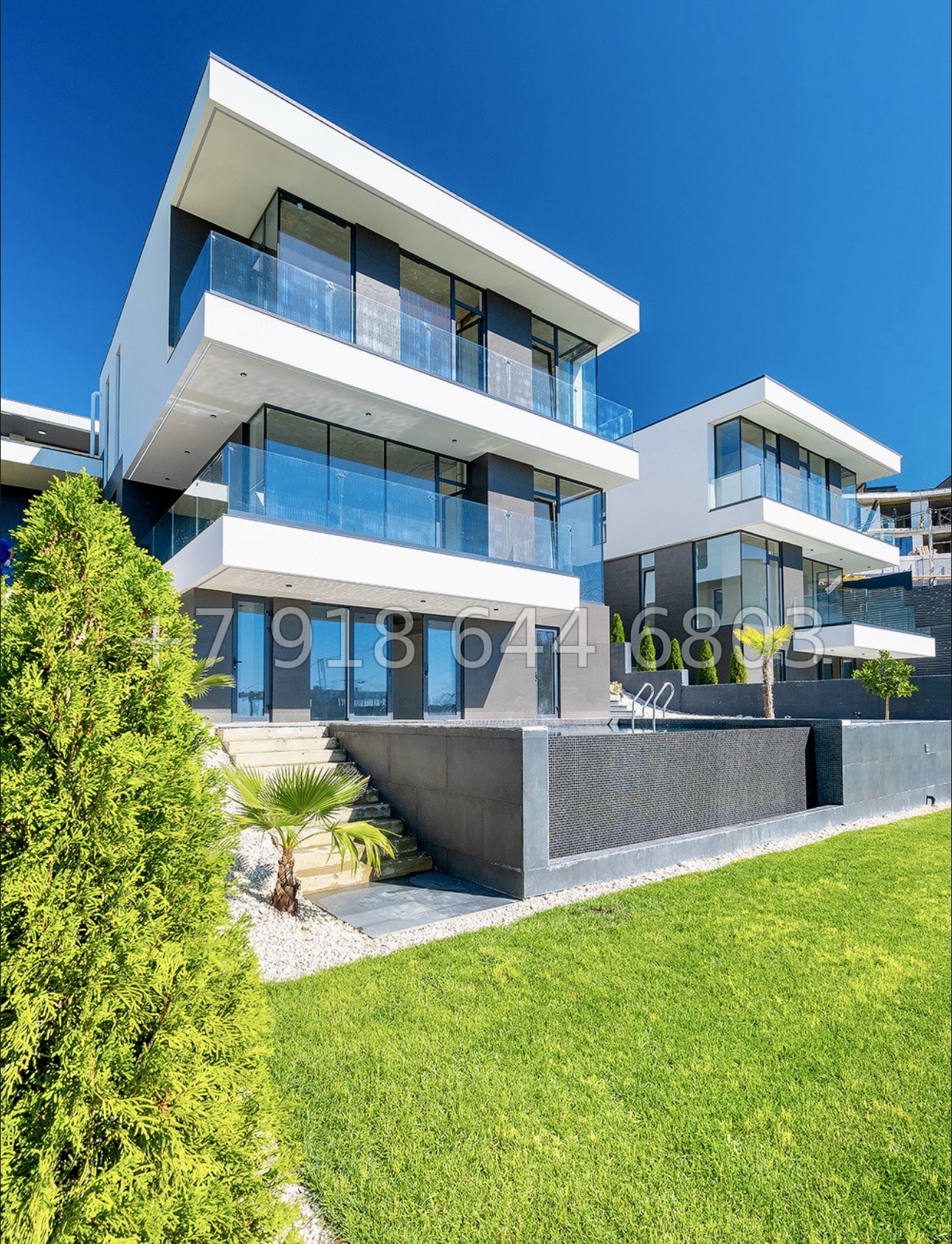 № 18 В. Два роскошных дома с бассейном и с прямым видом на море в Сочи  - миниатюра 2