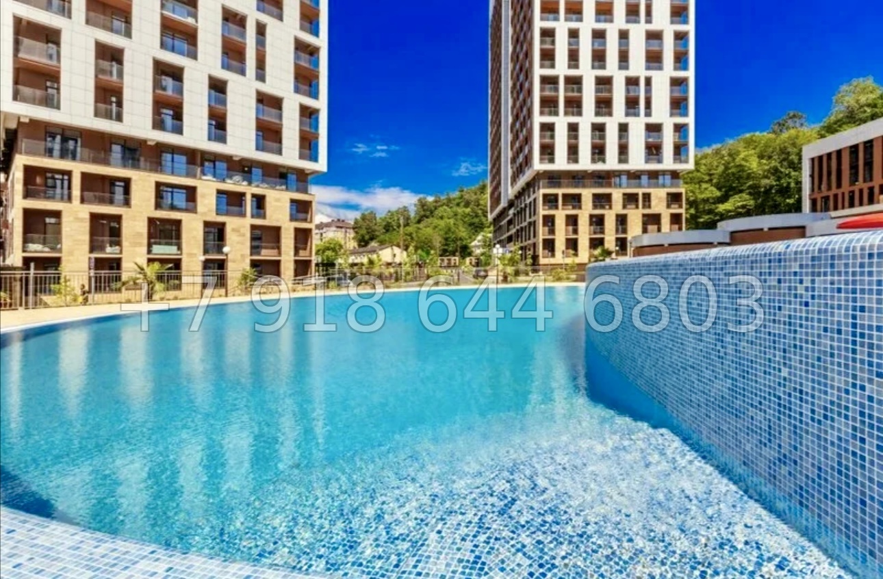 № 8п. Квартира в доме бизнес класса с бассейном в Дагомысе Сочи  - миниатюра 26