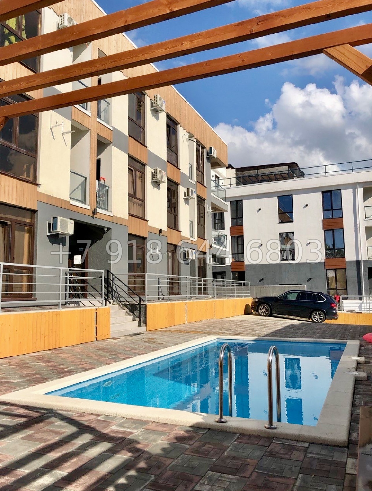 № 65х. Жилье с бассейном и с ремонтом в Адлере  - миниатюра 3