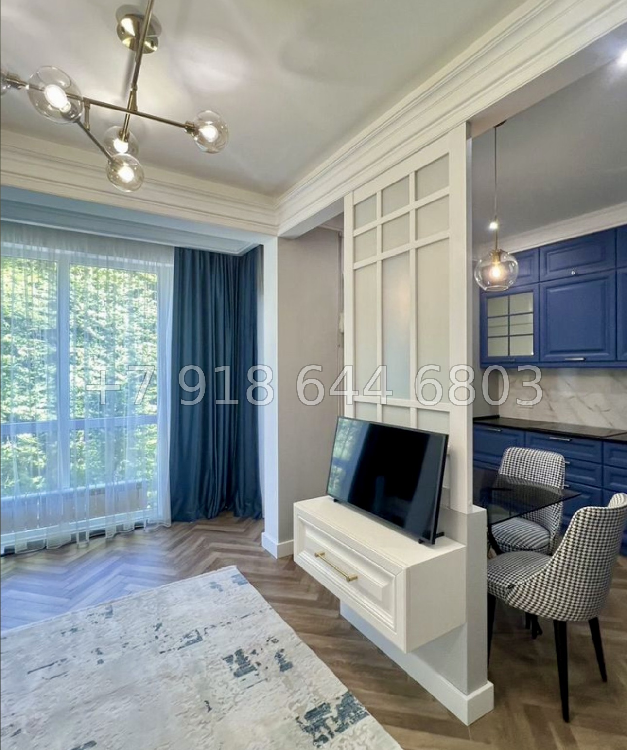 № 39р. Красивый ремонт квартиры на Мацесте в ЖК Мацеста Парк Сочи  - миниатюра 8