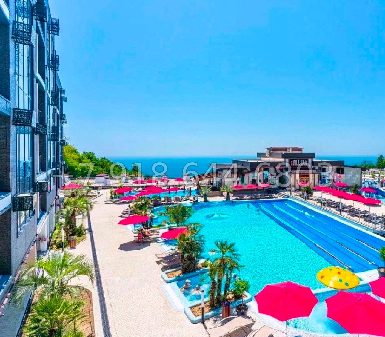 № 482 р. ЖК Лазурный берег Сочи. Квартира с бассейном  - миниатюра 1