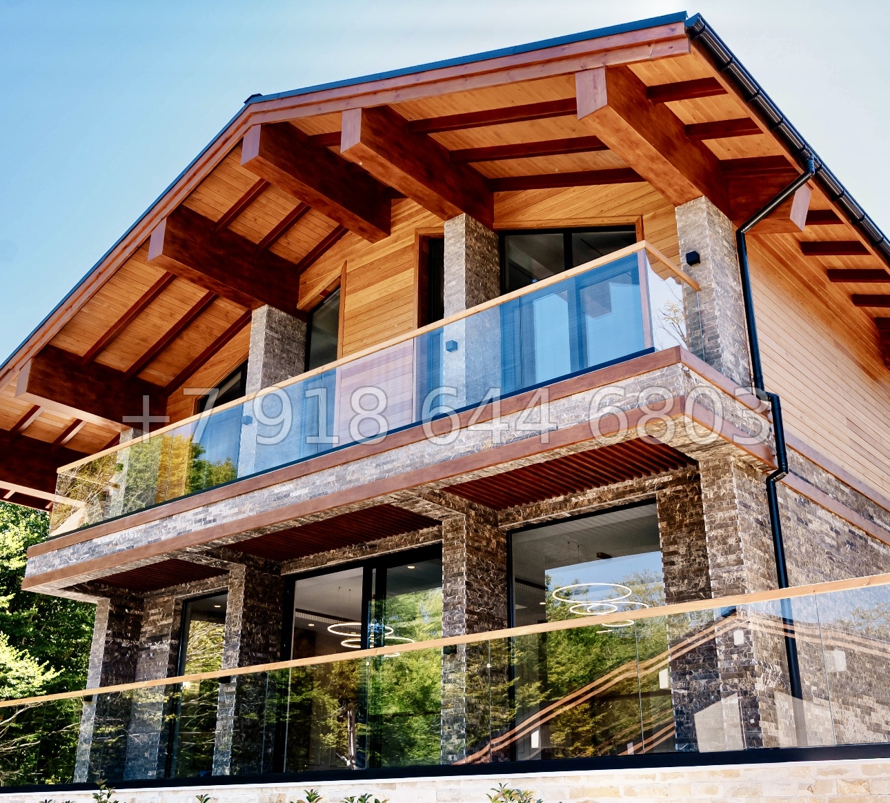 № 25В. Роскошный дом из бруса в городе Сочи с бассейном  - миниатюра 69