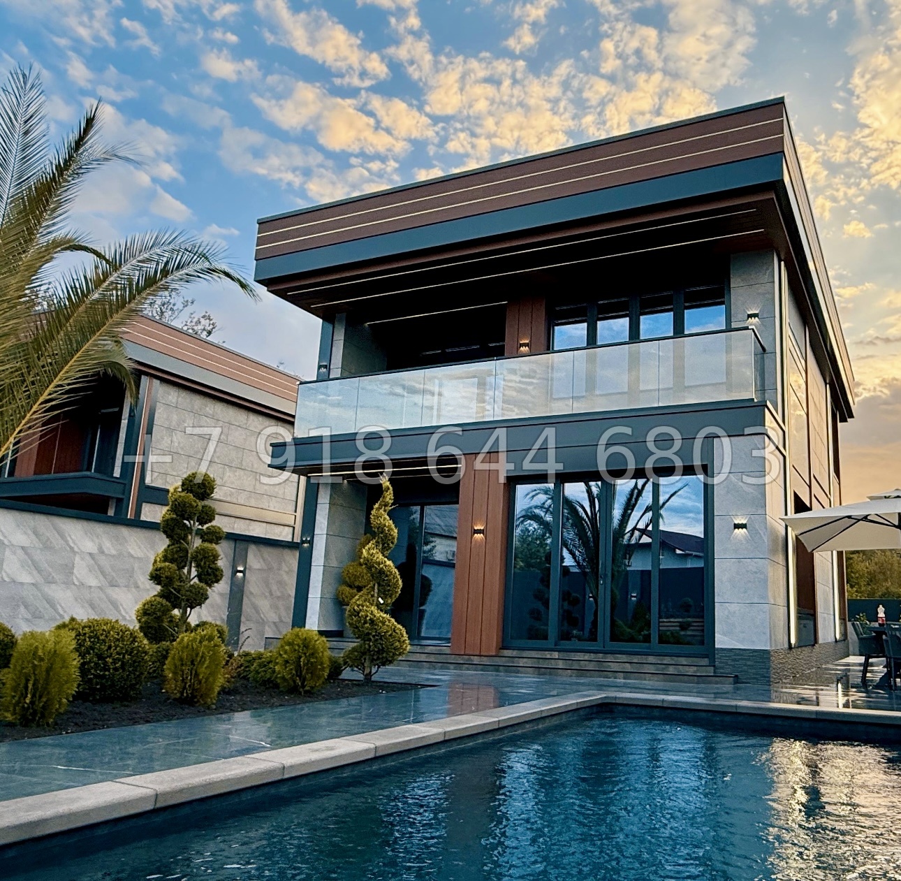 № 63 Б. Красивый дом с бассейном в Адлере  - миниатюра 20