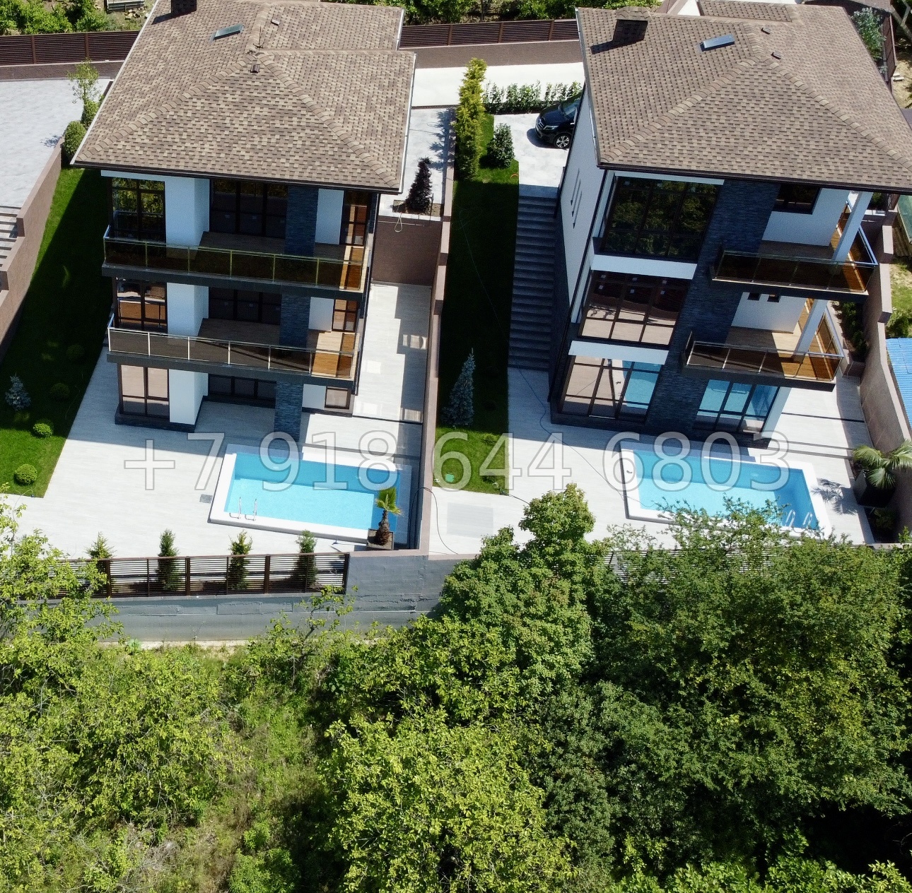 № 83 Б. Три дома с бассейном на выбор в Адлере  - миниатюра 13